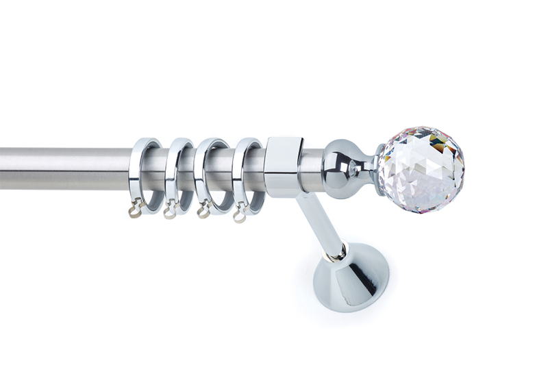 Anartisi - ΣΗΜΑΝΤΙΚΟ: Σε περίπτωση διαφοράς τιμής από το κατάστημα ισχύει παντα και μόνο η τιμή του καταστήματος Anartisi Κουρτινόξυλο Φ25 8558 Νίκελ Σατινέ/Χρώμιο